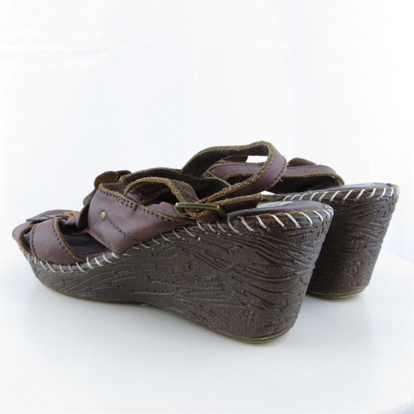Heavenly Feet Women‎ Gladiator Shoes Brown Leather Buckle Size 8 Medium (B, M) - Picture 9 of 11